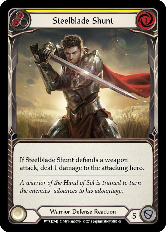Steelblade Shunt (Yellow) [WTR127-R] Alpha Print Normal | Webway Games