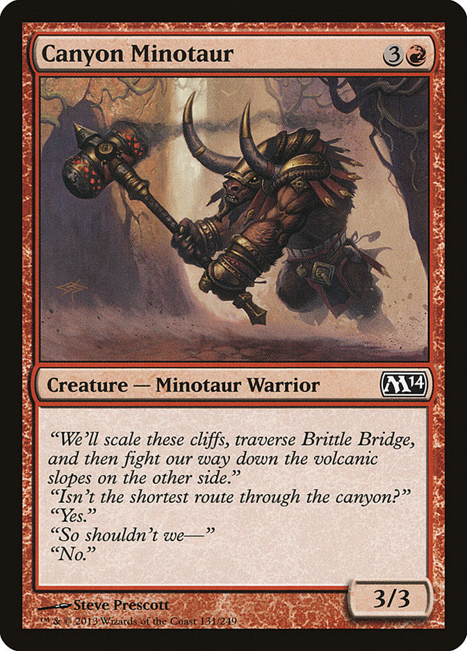 Canyon Minotaur [Magic 2014] | Webway Games