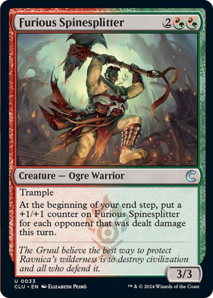 Furious Spinesplitter [Ravnica: Clue Edition] | Webway Games