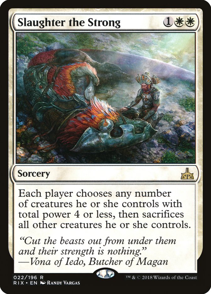 Slaughter the Strong [Rivals of Ixalan] | Webway Games