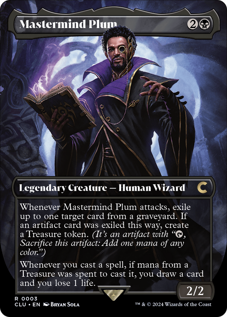 Mastermind Plum (Borderless) [Ravnica: Clue Edition] | Webway Games