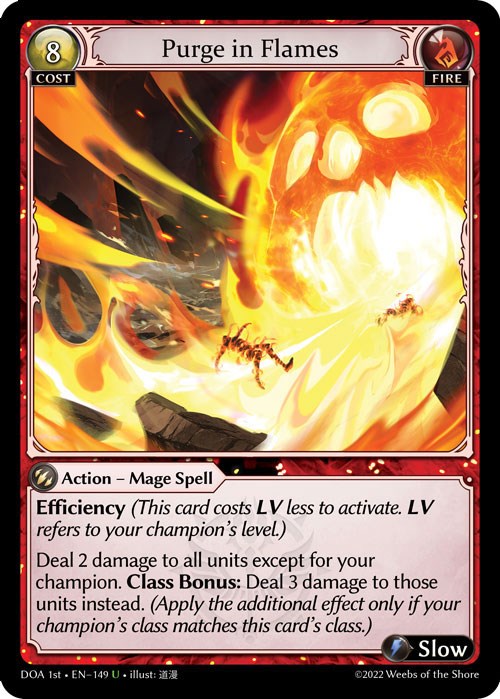 Purge in Flames (149) [Dawn of Ashes: 1st Edition] | Webway Games
