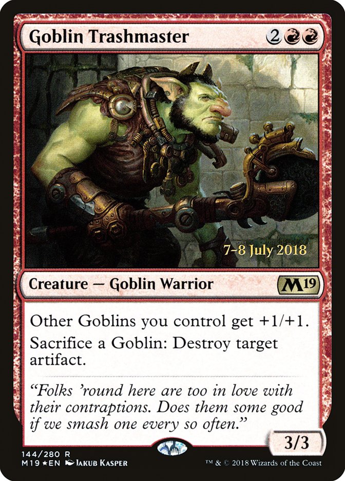 Goblin Trashmaster  (Prerelease) [Core Set 2019 Prerelease Promos] | Webway Games