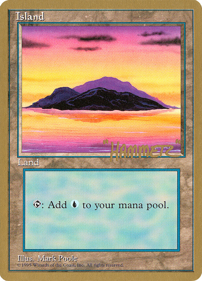 Island (shr368) (Shawn "Hammer" Regnier) [Pro Tour Collector Set] | Webway Games