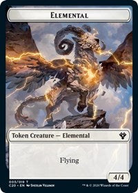 Elemental (003) // Soldier Double-sided Token [Commander 2020 Tokens] | Webway Games