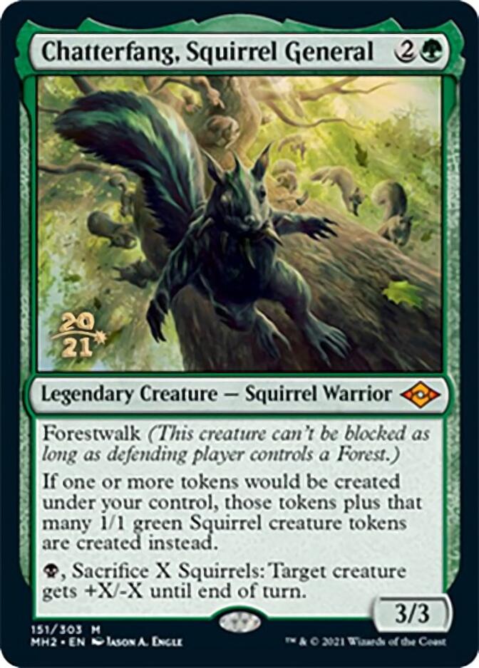 Chatterfang, Squirrel General [Modern Horizons 2 Prerelease Promos] | Webway Games