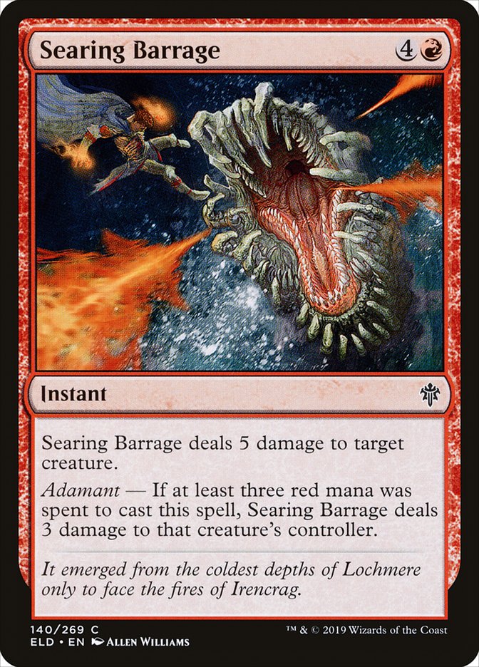 Searing Barrage [Throne of Eldraine] | Webway Games