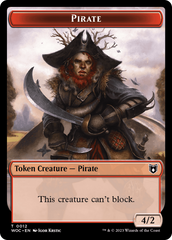 Pirate // Pegasus Double-Sided Token [Wilds of Eldraine Commander Tokens] | Webway Games