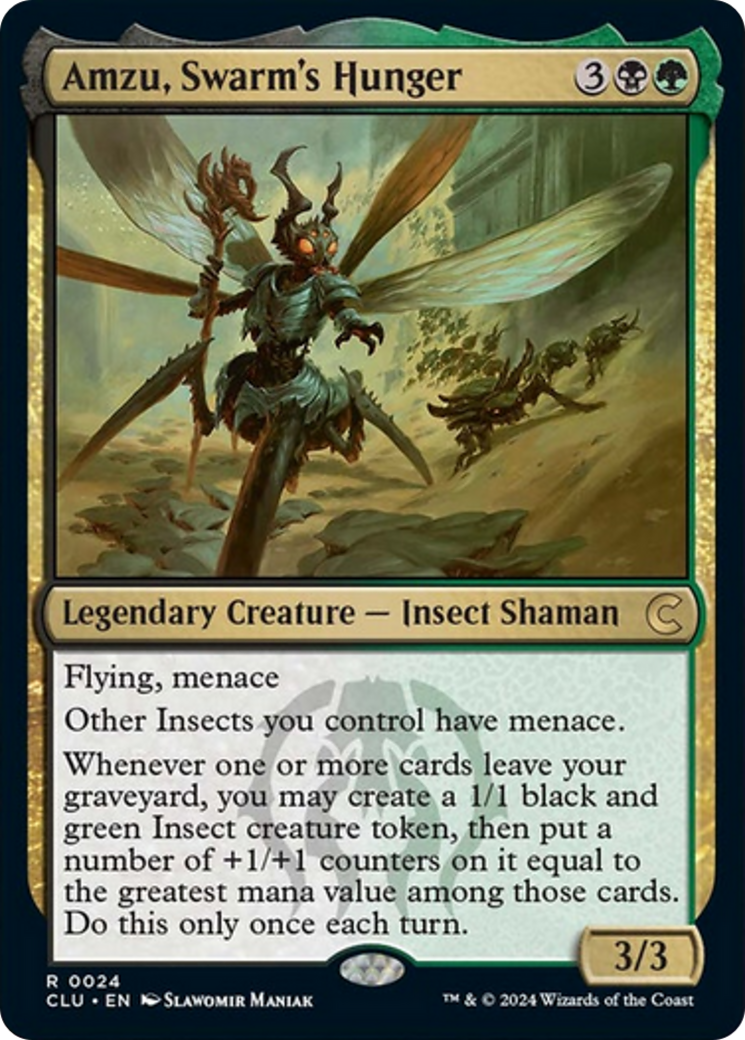 Amzu, Swarm's Hunger [Ravnica: Clue Edition] | Webway Games