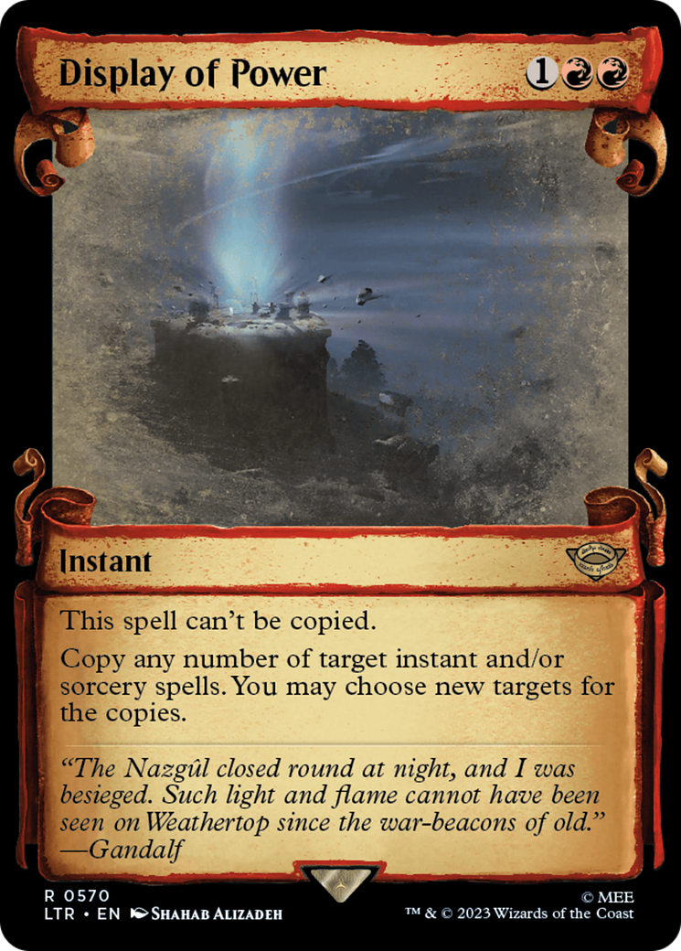 Display of Power [The Lord of the Rings: Tales of Middle-Earth Showcase Scrolls] | Webway Games