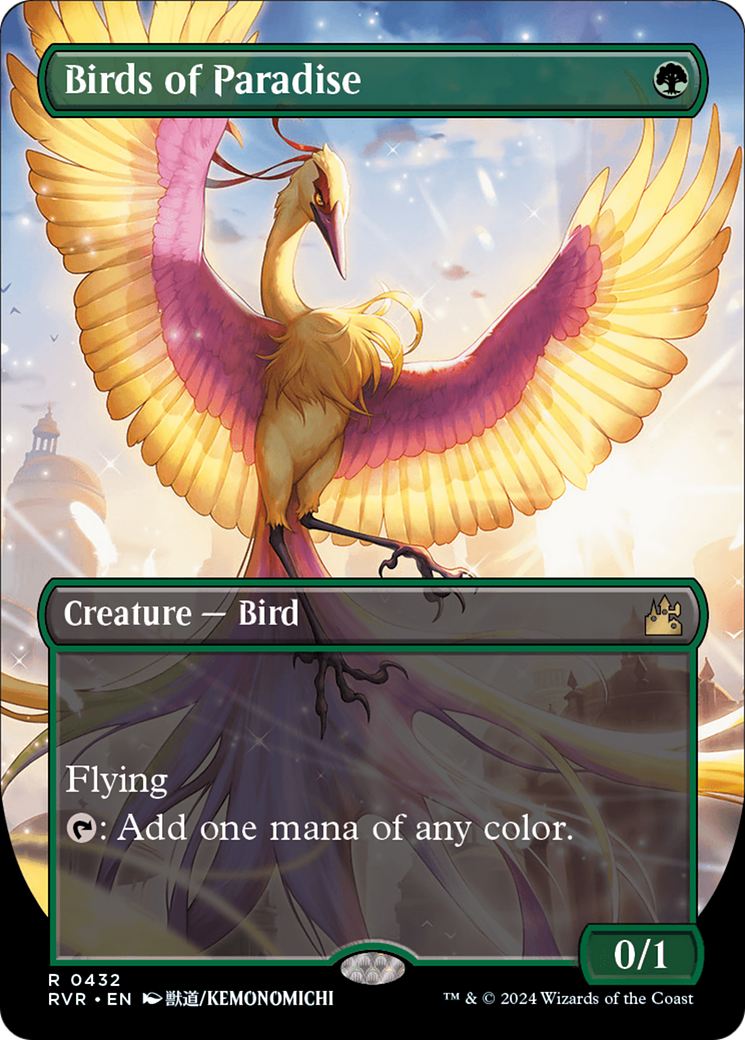 Birds of Paradise (Anime Borderless) [Ravnica Remastered] | Webway Games