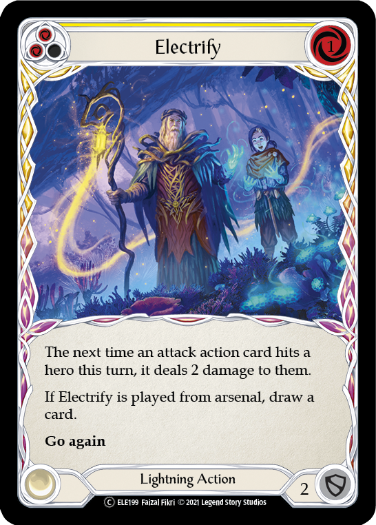Electrify (Yellow) [U-ELE199] Unlimited Rainbow Foil | Webway Games