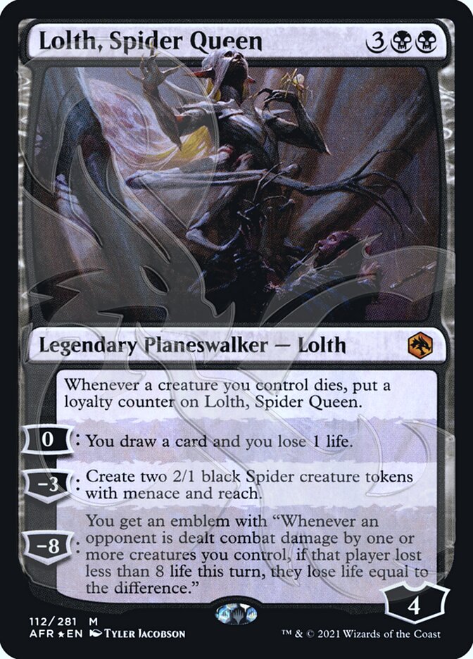 Lolth, Spider Queen (Ampersand Promo) [Dungeons & Dragons: Adventures in the Forgotten Realms Promos] | Webway Games