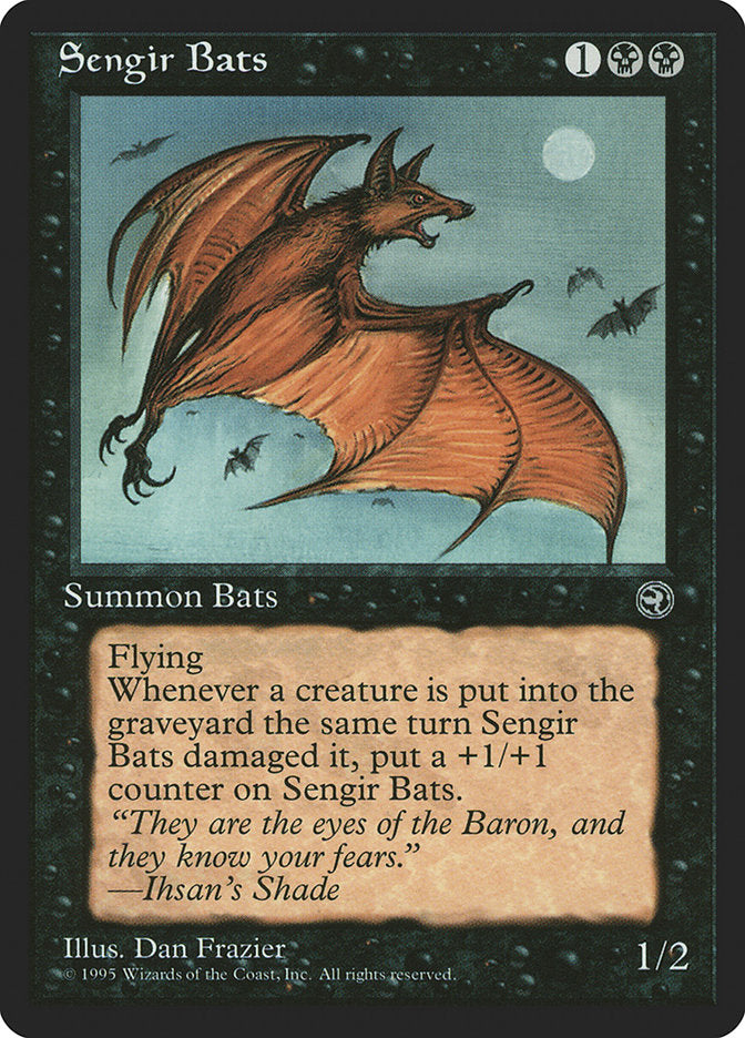 Sengir Bats (Ihsan's Shade Flavor Text) [Homelands] | Webway Games