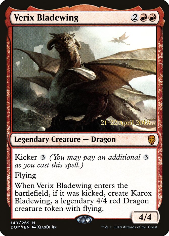 Verix Bladewing  (Prerelease) [Dominaria Prerelease Promos] | Webway Games