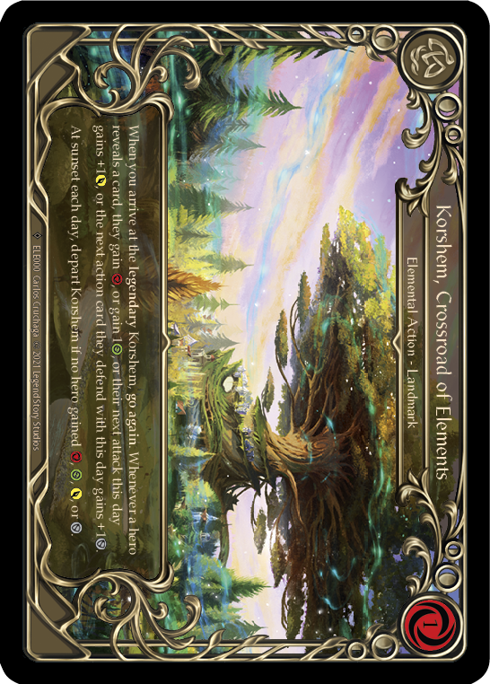Korshem, Crossroad of Elements [U-ELE000] Unlimited Rainbow Foil | Webway Games