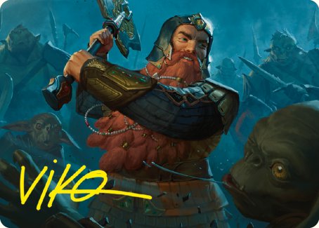 Gimli, Counter of Kills Art Card (10/81) [The Lord of the Rings: Tales of Middle-earth Art Series] | Webway Games
