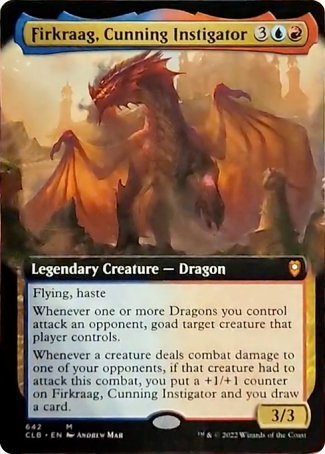 Firkraag, Cunning Instigator (Extended Art) [Commander Legends: Battle for Baldur's Gate] | Webway Games