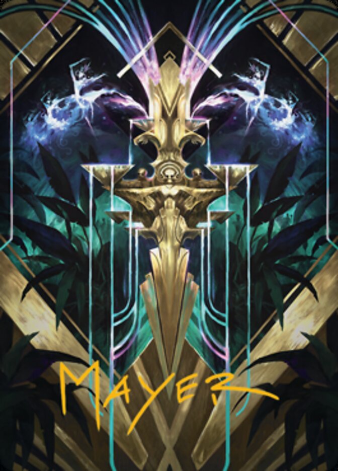 Halo Fountain Art Card (Gold-Stamped Signature) [Streets of New Capenna Art Series] | Webway Games