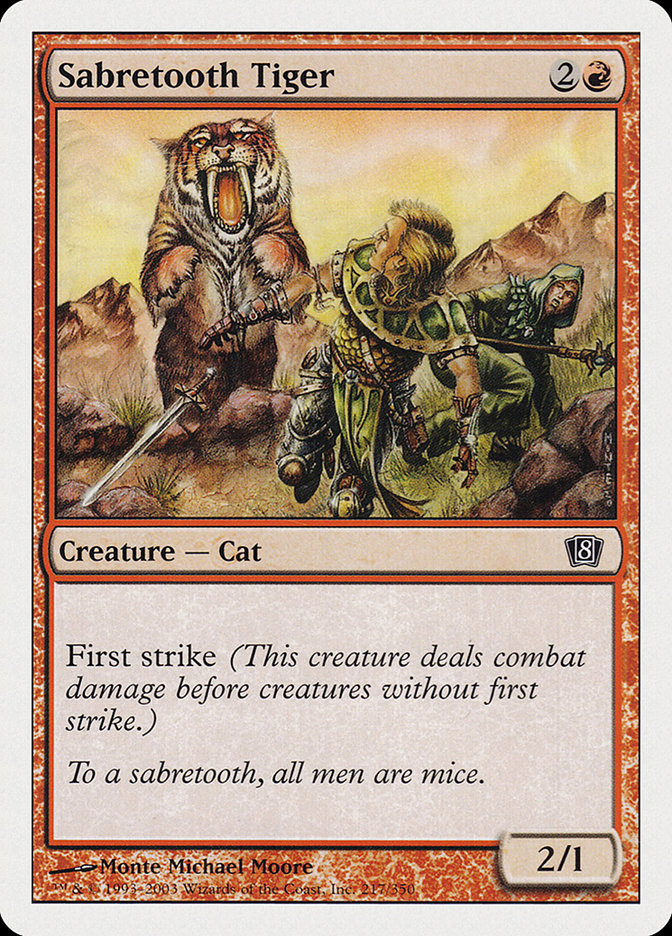 Sabretooth Tiger [Eighth Edition] | Webway Games
