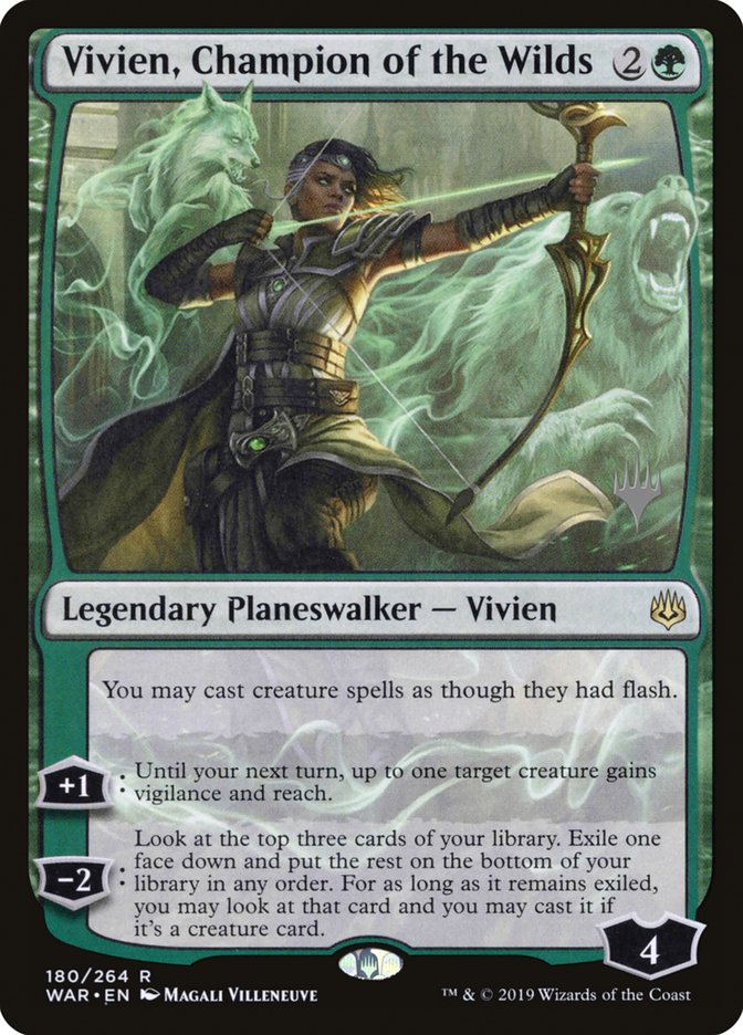 Vivien, Champion of the Wilds (Promo Pack) [War of the Spark Promos] | Webway Games