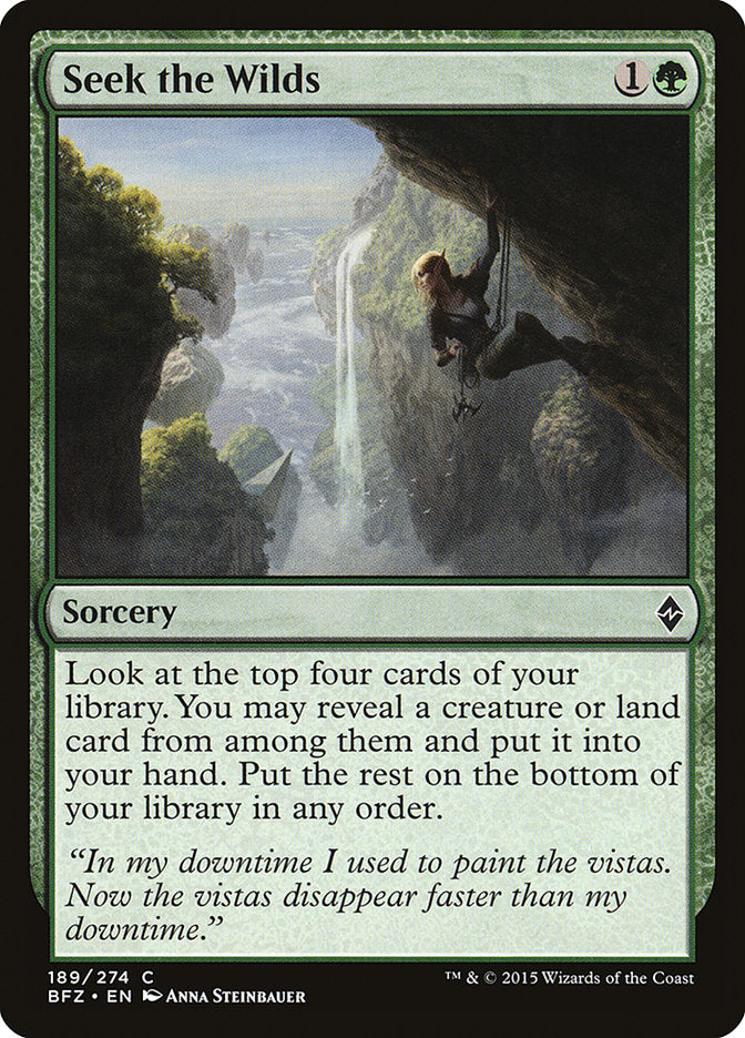 Seek the Wilds [Battle for Zendikar] | Webway Games