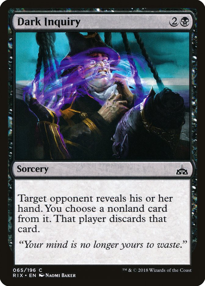 Dark Inquiry [Rivals of Ixalan] | Webway Games