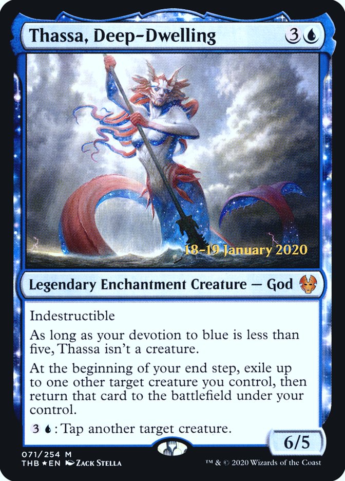 Thassa, Deep-Dwelling [Theros Beyond Death Prerelease Promos] | Webway Games