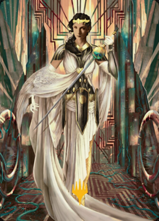Elspeth Resplendent 2 Art Card (Gold-Stamped Signature) [Streets of New Capenna Art Series] | Webway Games