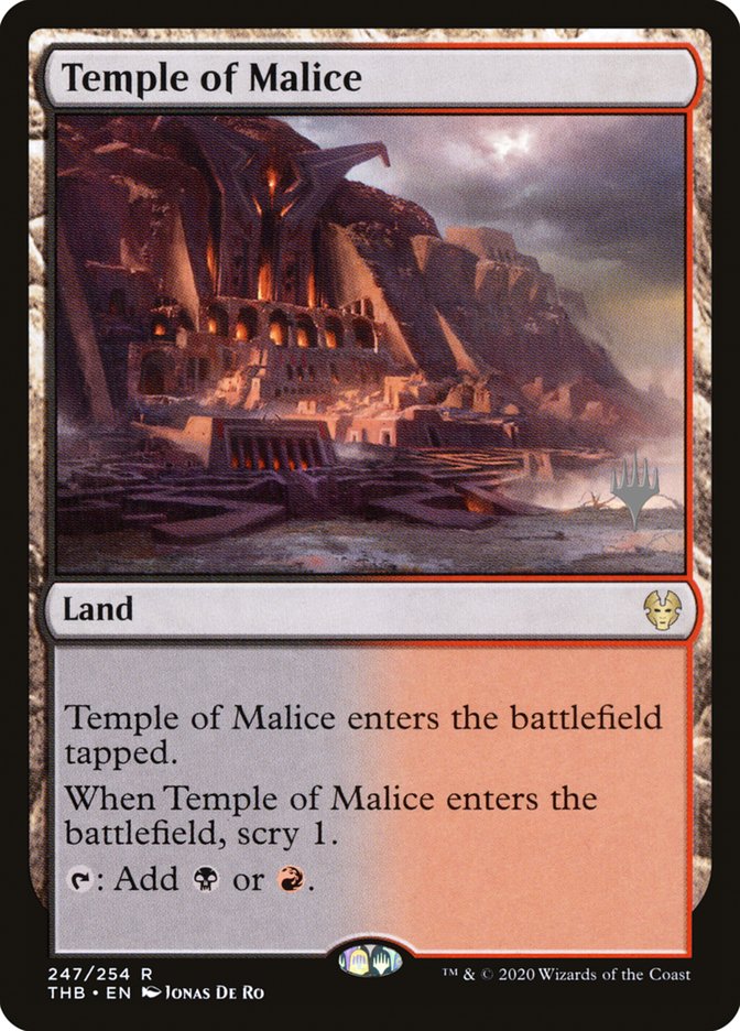 Temple of Malice (Promo Pack) [Theros Beyond Death Promos] | Webway Games