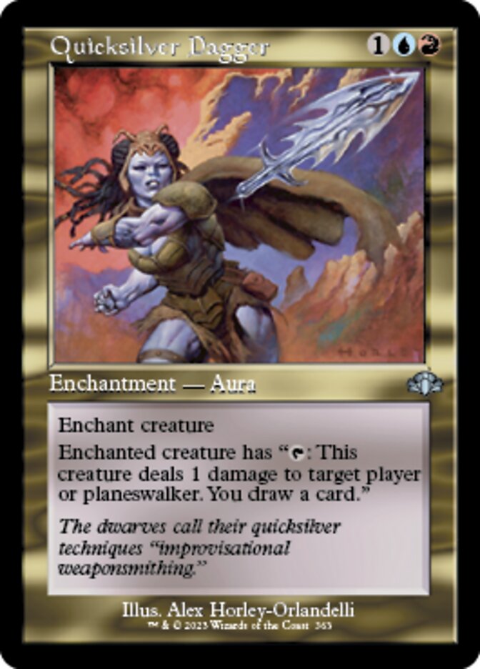 Quicksilver Dagger (Retro) [Dominaria Remastered] | Webway Games