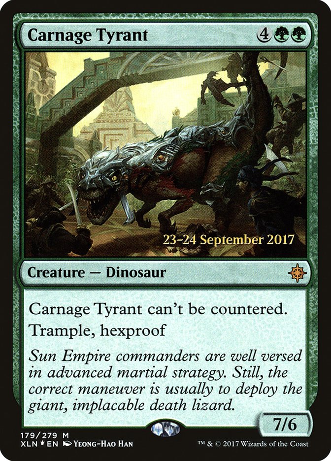 Carnage Tyrant  (Prerelease) [Ixalan Prerelease Promos] | Webway Games