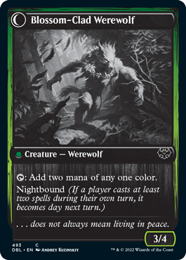 Weaver of Blossoms // Blossom-Clad Werewolf [Innistrad: Double Feature] | Webway Games