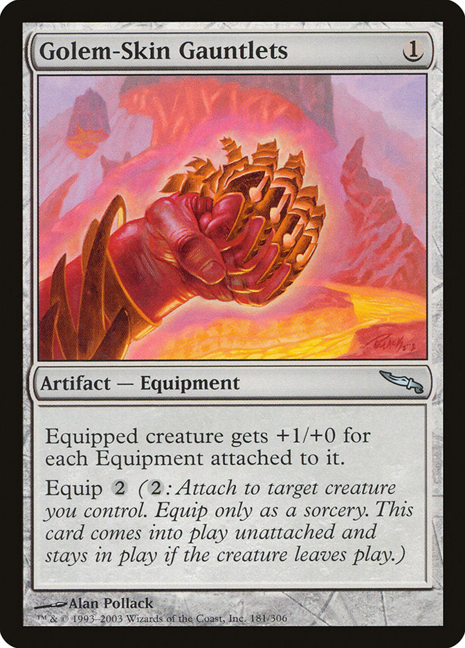 Golem-Skin Gauntlets [Mirrodin] | Webway Games