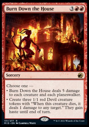 Burn Down the House (Promo Pack) [Innistrad: Midnight Hunt Promos] | Webway Games