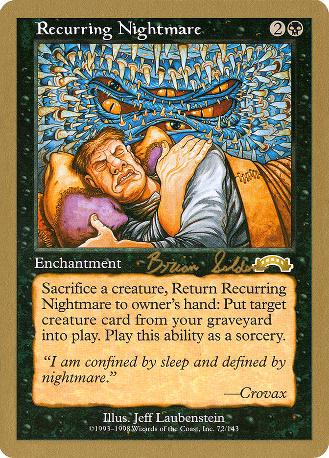 Recurring Nightmare (Brian Selden) [World Championship Decks 1998] | Webway Games