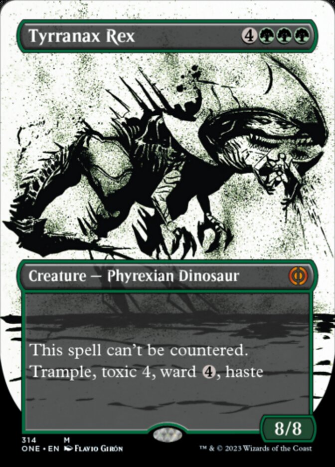 Tyrranax Rex (Borderless Ichor) [Phyrexia: All Will Be One] | Webway Games