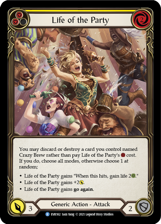 Life of the Party (Yellow) [EVR162] (Everfest)  1st Edition Normal | Webway Games