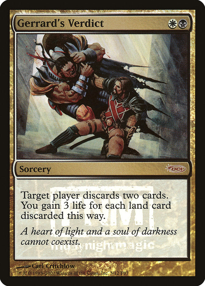 Gerrard's Verdict [Friday Night Magic 2007] | Webway Games