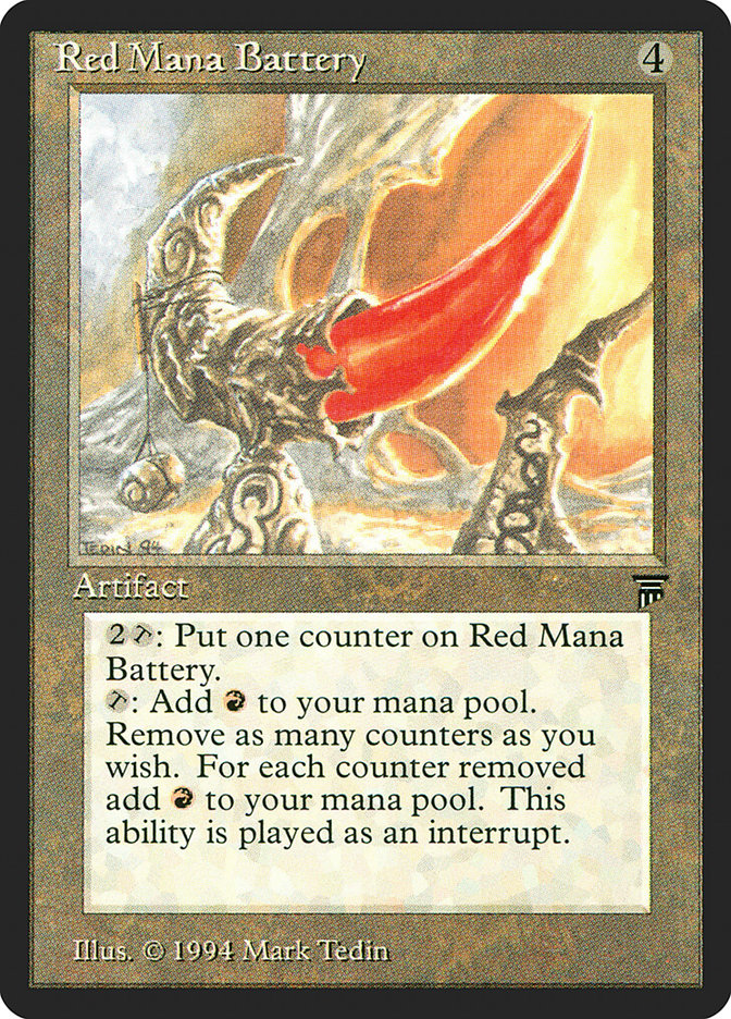 Red Mana Battery [Legends] | Webway Games