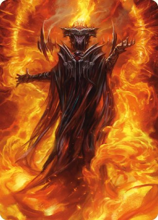 Sauron, the Dark Lord Art Card [The Lord of the Rings: Tales of Middle-earth Art Series] | Webway Games