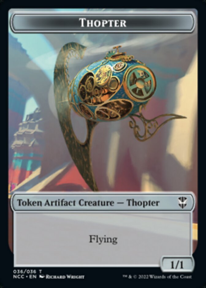 Thopter // Treasure (013) Double-sided Token [Streets of New Capenna Commander Tokens] | Webway Games