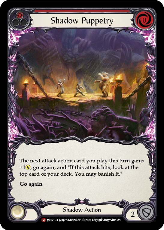 Shadow Puppetry (Rainbow Foil) [MON193-RF] 1st Edition Rainbow Foil | Webway Games