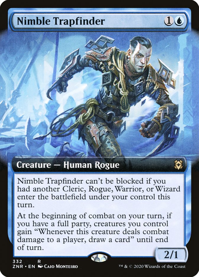Nimble Trapfinder (Extended Art) [Zendikar Rising] | Webway Games