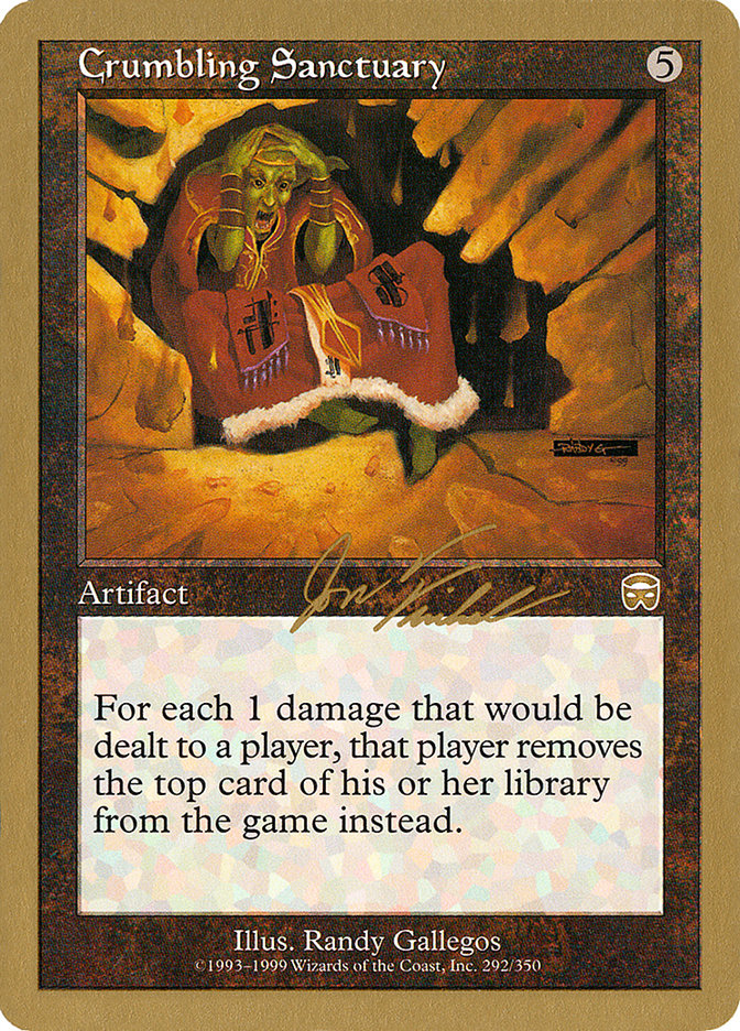 Crumbling Sanctuary (Jon Finkel) [World Championship Decks 2000] | Webway Games