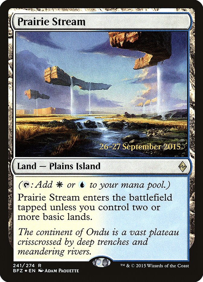 Prairie Stream  (Prerelease) [Battle for Zendikar Prerelease Promos] | Webway Games