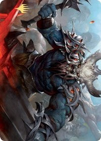 Frenzied Raider Art Card (Gold-Stamped Signature) [Kaldheim: Art Series] | Webway Games