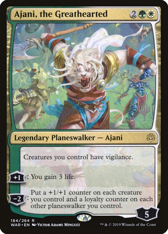 Ajani, the Greathearted (Promo Pack) [War of the Spark Promos] | Webway Games