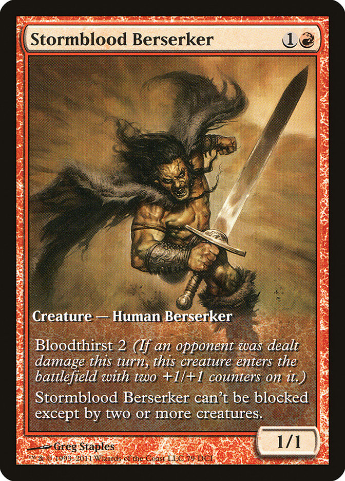 Stormblood Berserker (Extended) [Magic 2012 Promos] | Webway Games