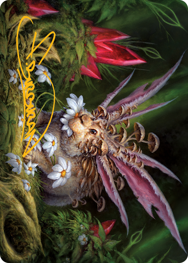 Placid Rottentail Art Card (Gold-Stamped Signature) [March of the Machine Art Series] | Webway Games